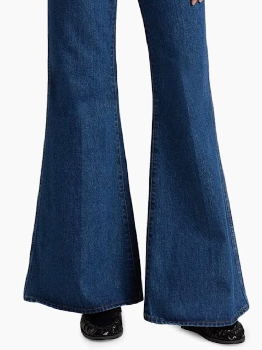 NWT Jamie Haller High Waist Bell Bottom Jeans 26 Vintage Indigo Denim $495